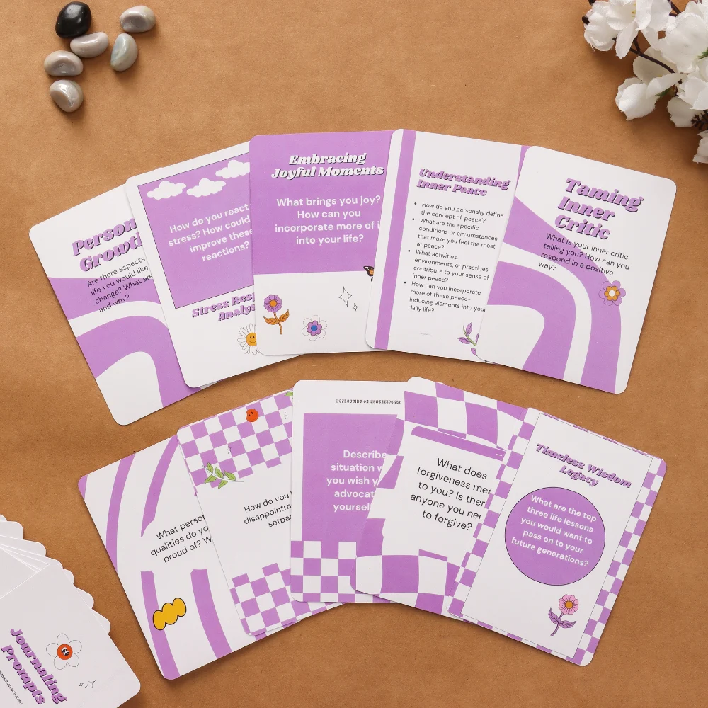Journaling Activity Deck: 50 Cards to Inspire Reflective Writing - Image 4