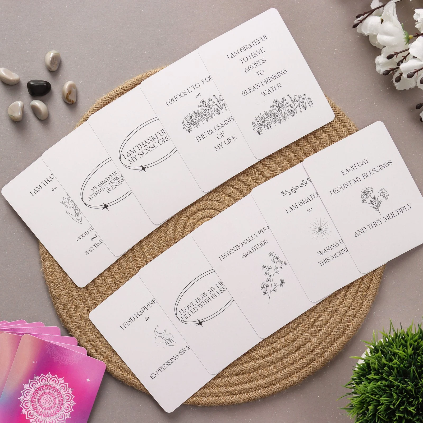 Gratitude Affirmations Deck: 50 Cards to Cultivate Thankfulness and Appreciation - Image 5