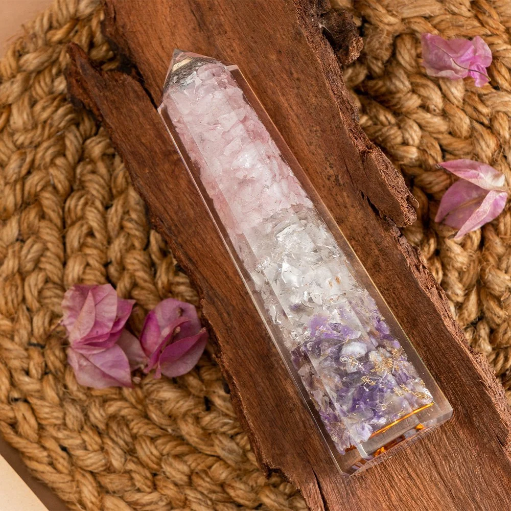 Orgone Amethyst Rock Rose Pencil - Image 4