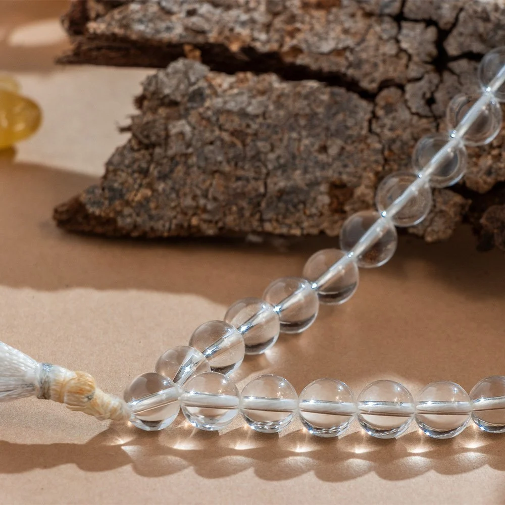 Natural Sphatik Mala "8mm" 108 Beads Original - Image 3