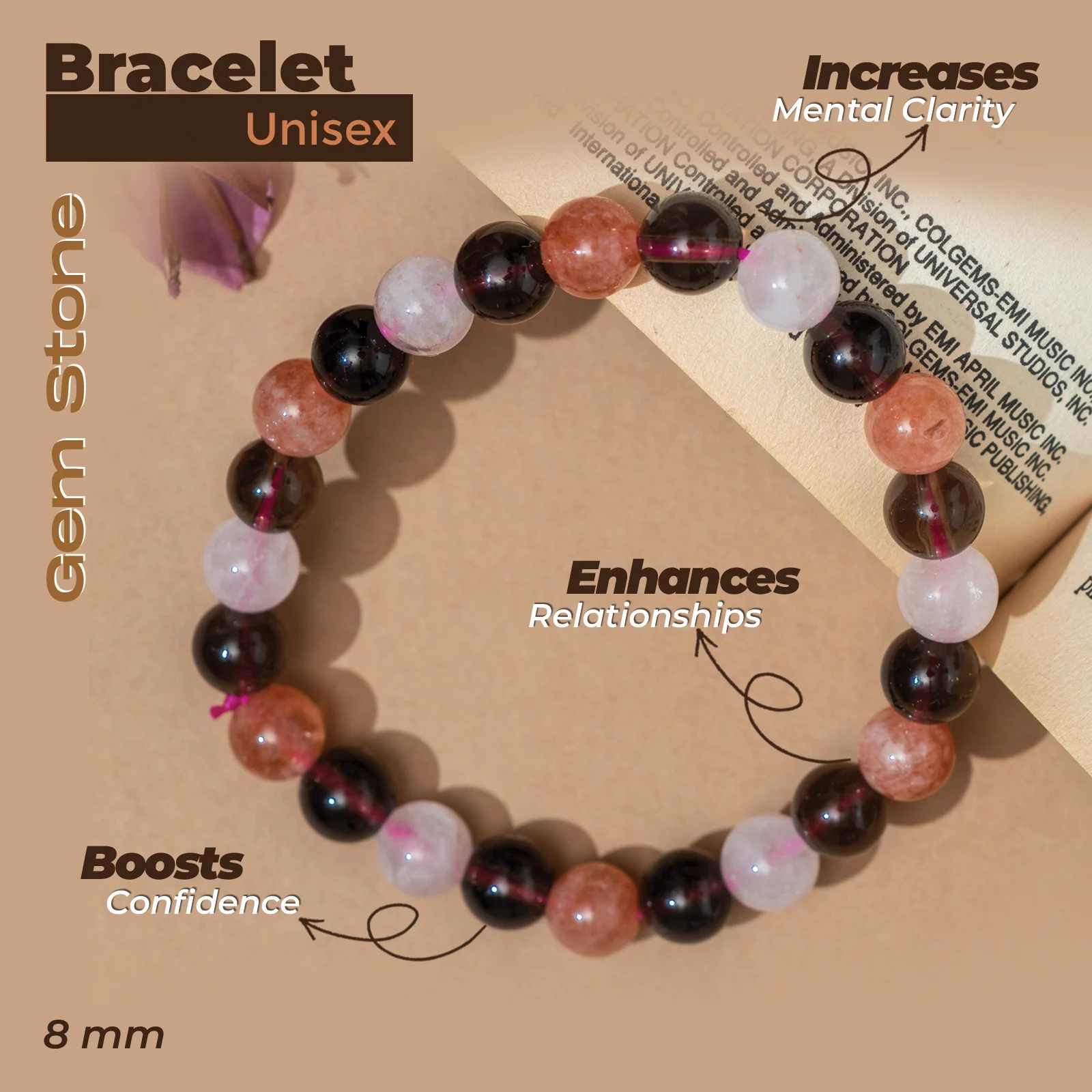 Mix Gemstones Bracelet (Anti Depression) - Image 2