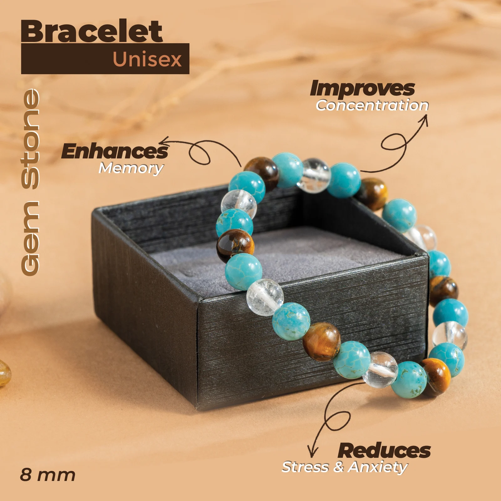Mix Gemstones Bracelet - Image 2