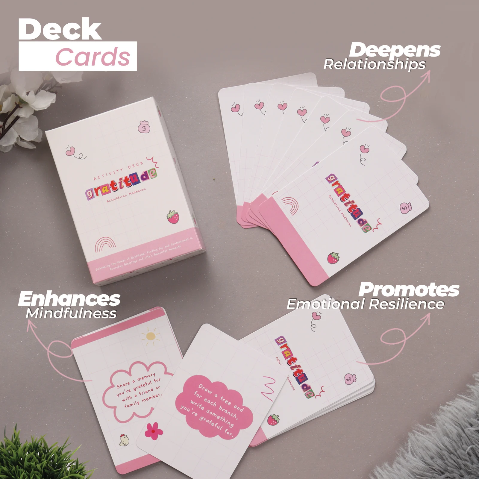 Gratitude Activity Deck: 50 Cards to Cultivate Appreciation and Joy - Image 2