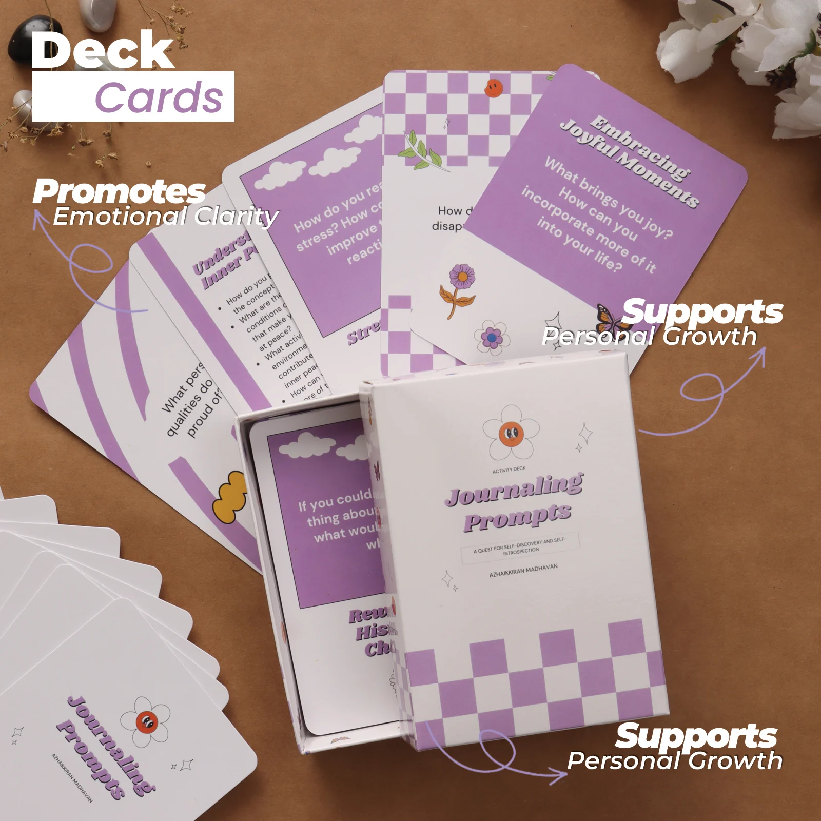 Journaling Activity Deck: 50 Cards to Inspire Reflective Writing - Image 2