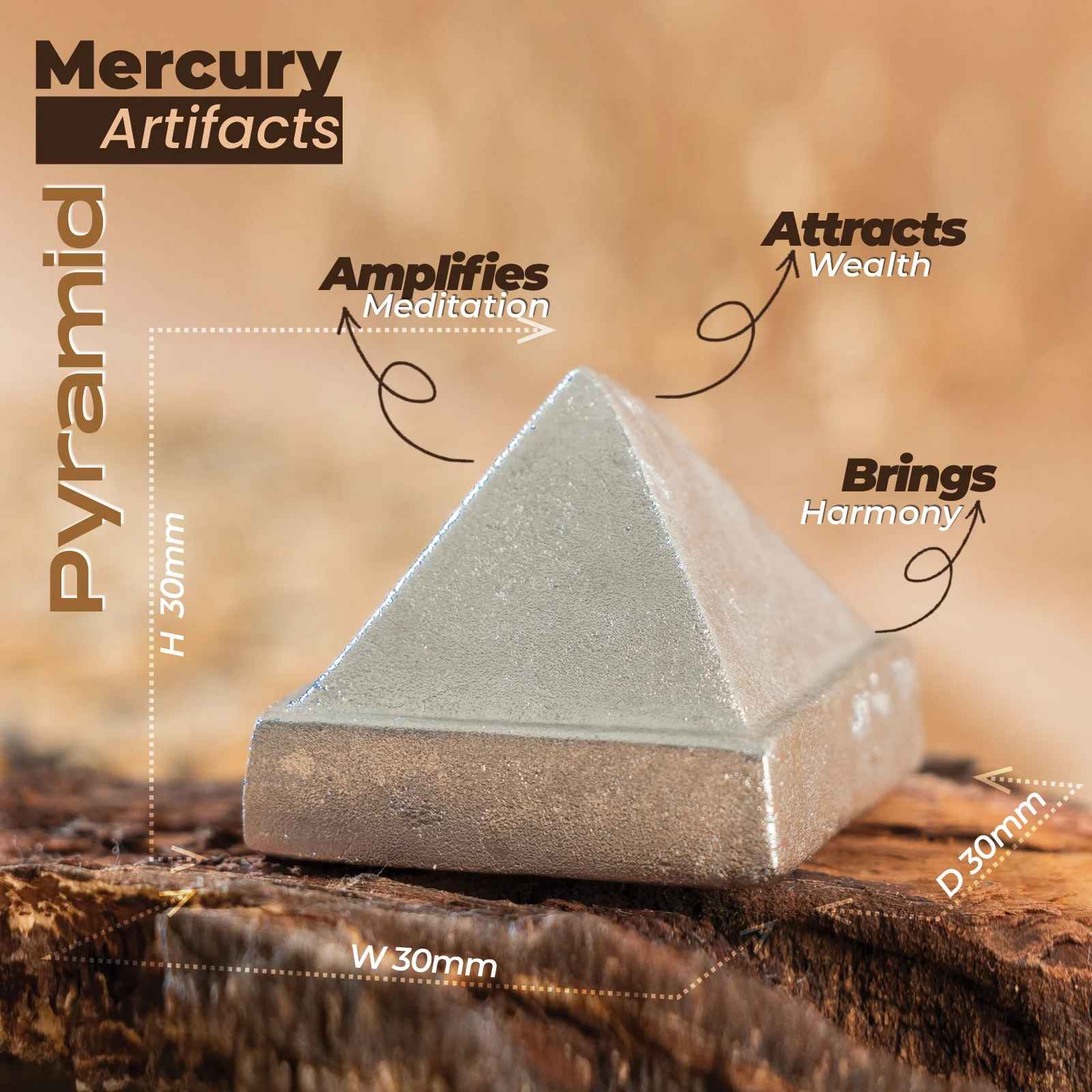 Mercury Pyramid (104 gm) - Image 2
