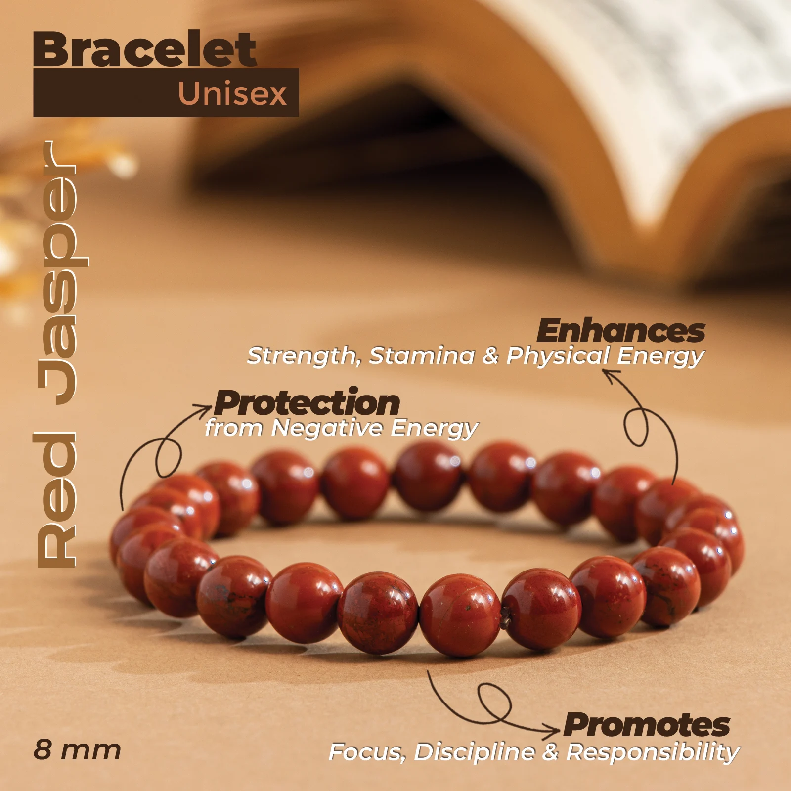 Red Jasper Bracelet - Image 2